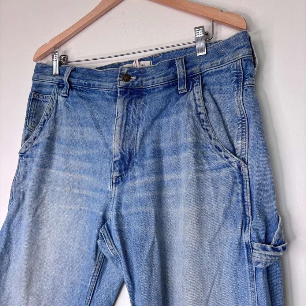 Madewell Relaxed Straight‎ Carpenter Pocket Utility Baggy Fit Jeans Size 33 30
